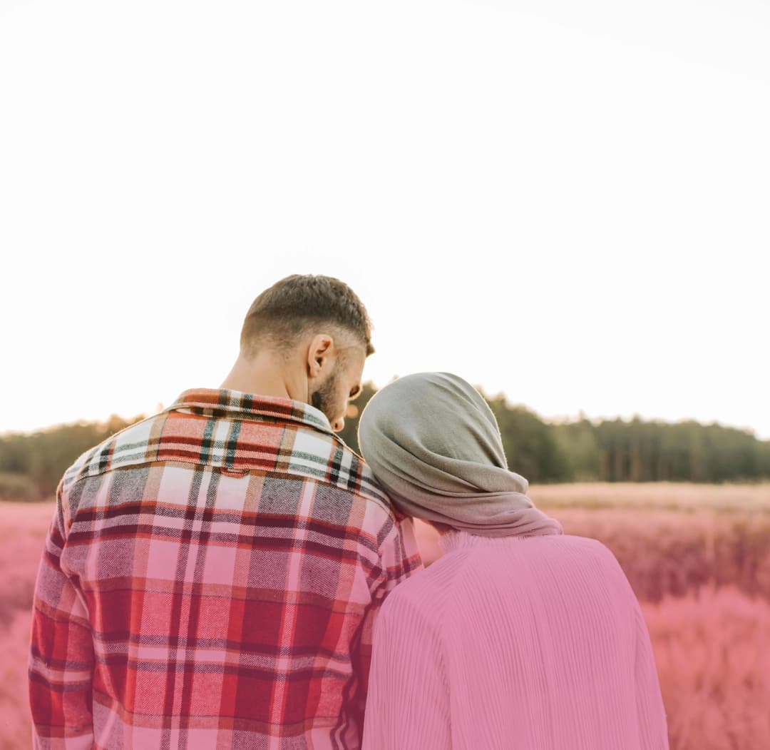 A Muslim couple building a halal marriage through Pure Matrimony